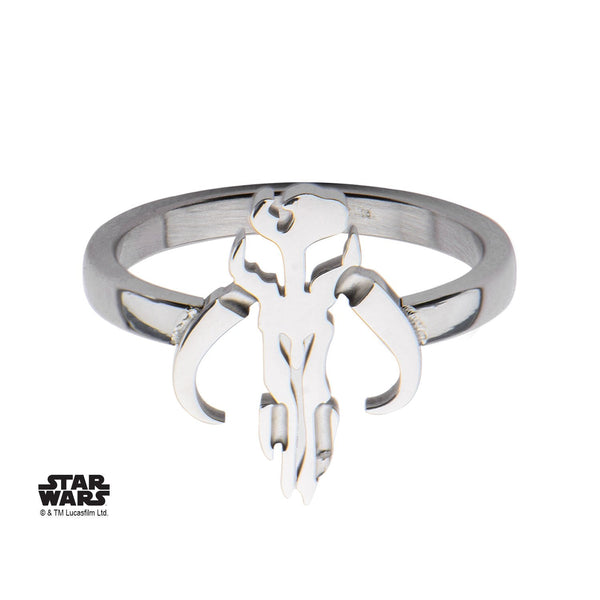 Star Wars Cut Out Mandalorian Symbol Petite Ring