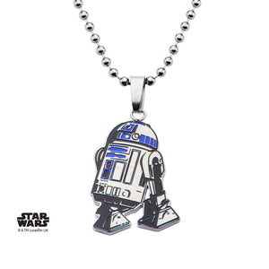 Star Wars Cut Out R2 - D2 Enamel Kids' Pendant Necklace - Jewelry Brands Shop