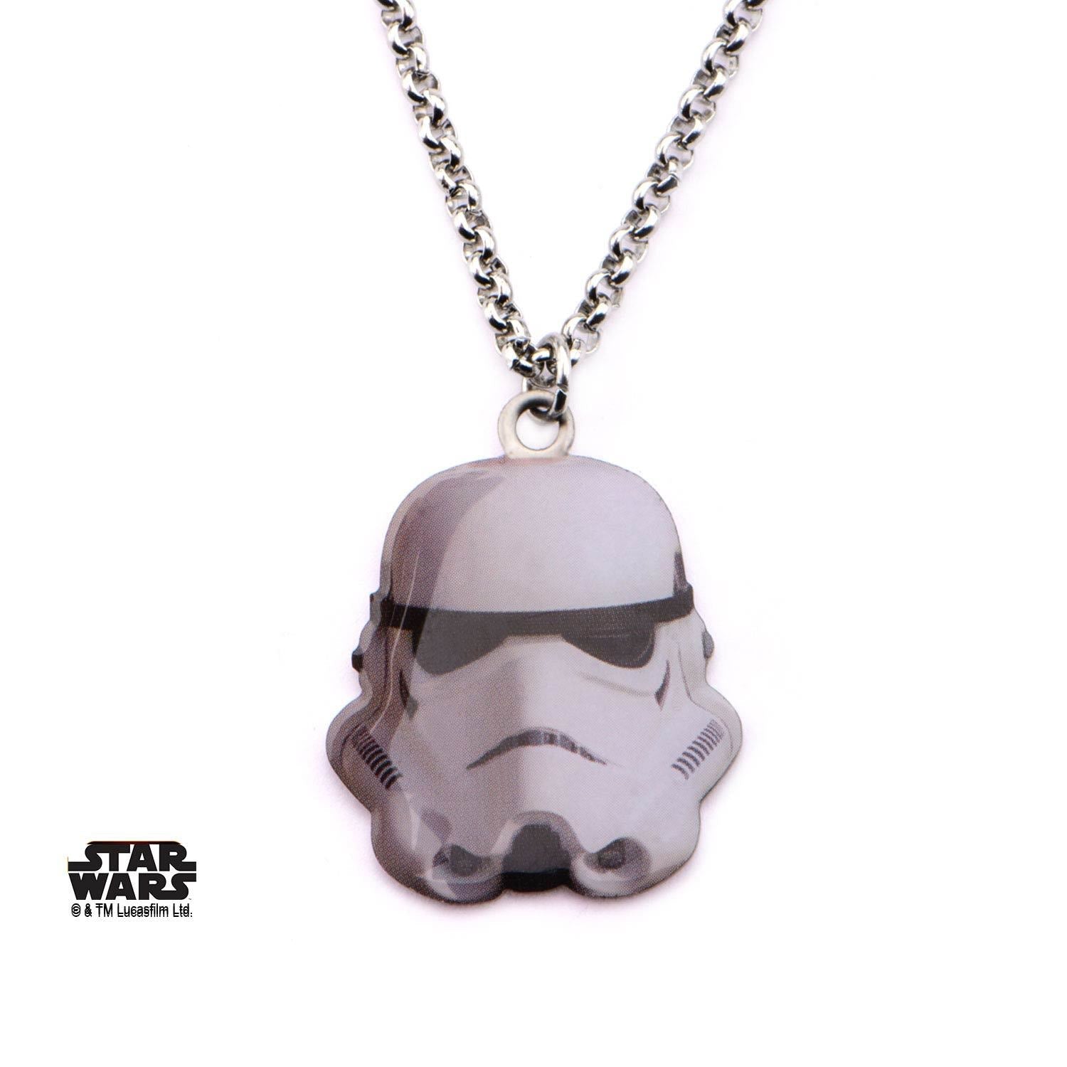 Star Wars Cut Out Stormtrooper Pendant Necklace - Jewelry Brands Shop