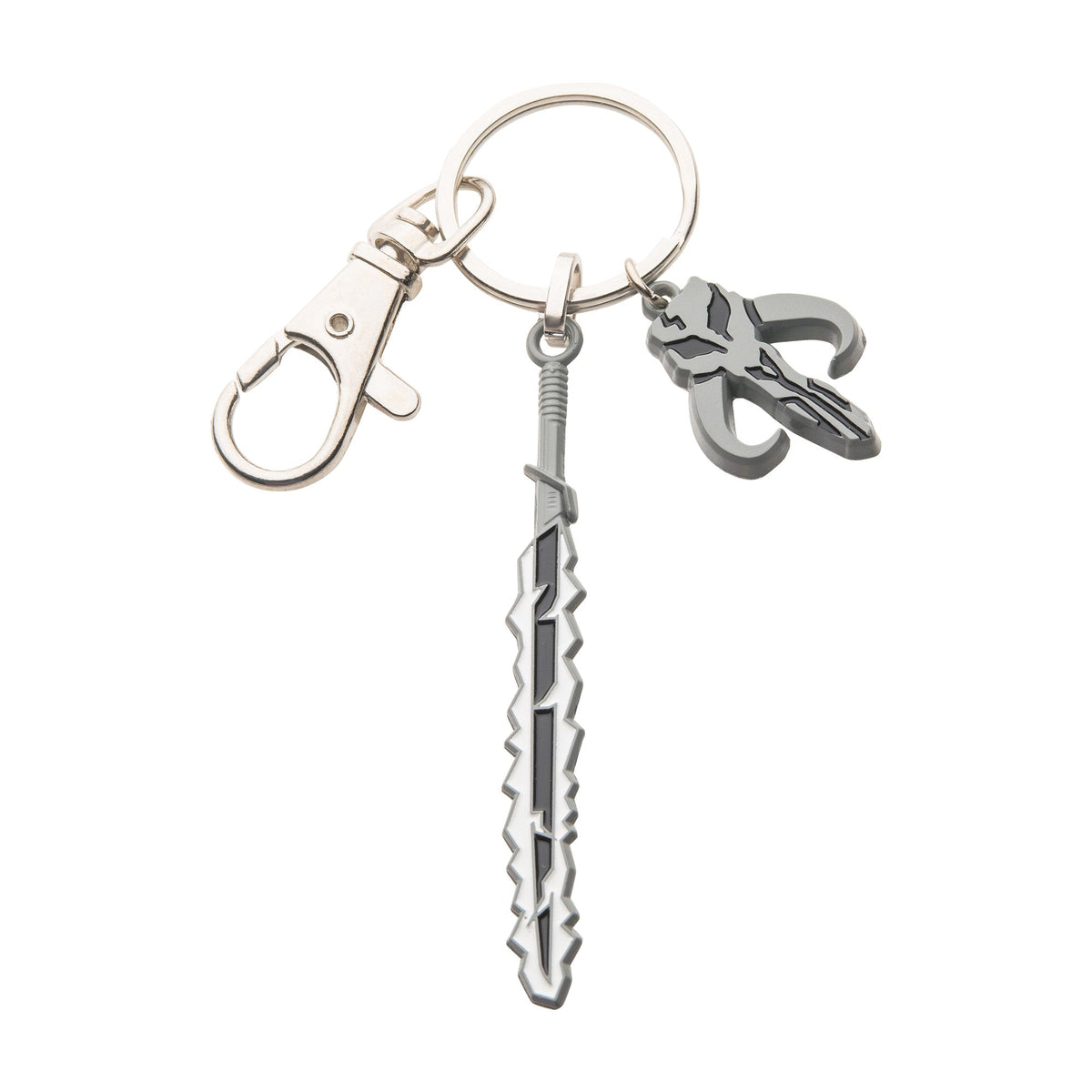 Star Wars Dark Saber Mando Charm Keychain