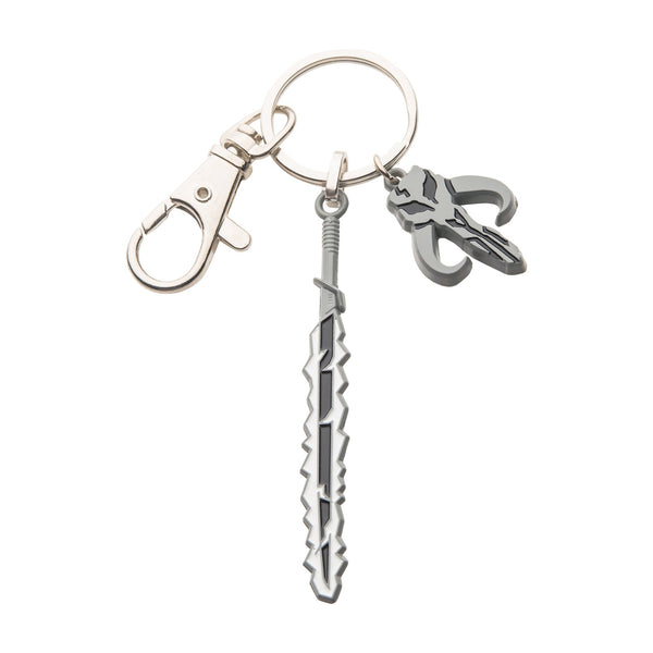 Star Wars Dark Saber Mando Charm Keychain