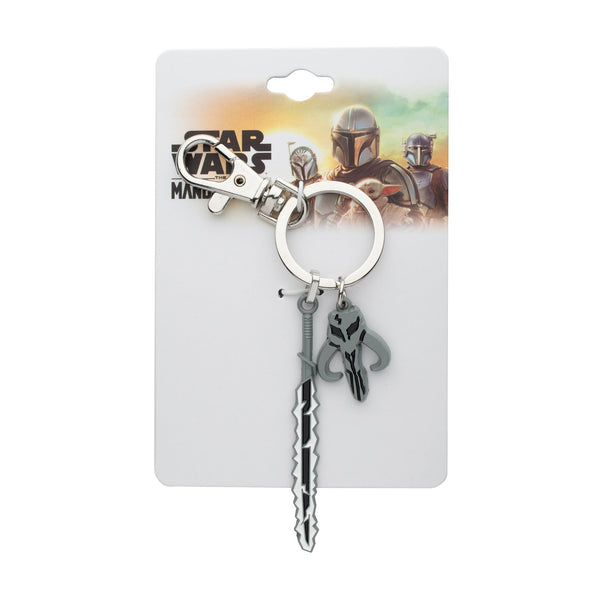 Star Wars Dark Saber Mando Charm Keychain