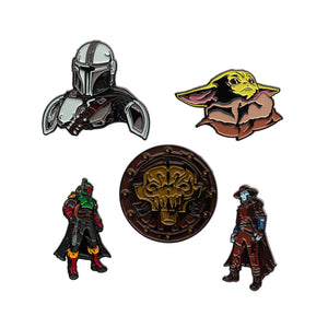 Star Wars Dark Side of the Force Base Metal Pin Set (5 pieces) - Jewelry Brands Shop