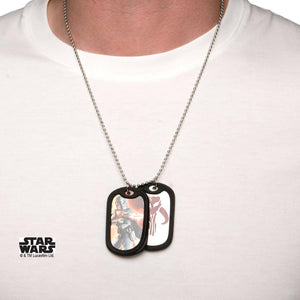 Star Wars Darth Vader Rubber Silencer Double Dog Tag Pendant Necklace - Jewelry Brands Shop