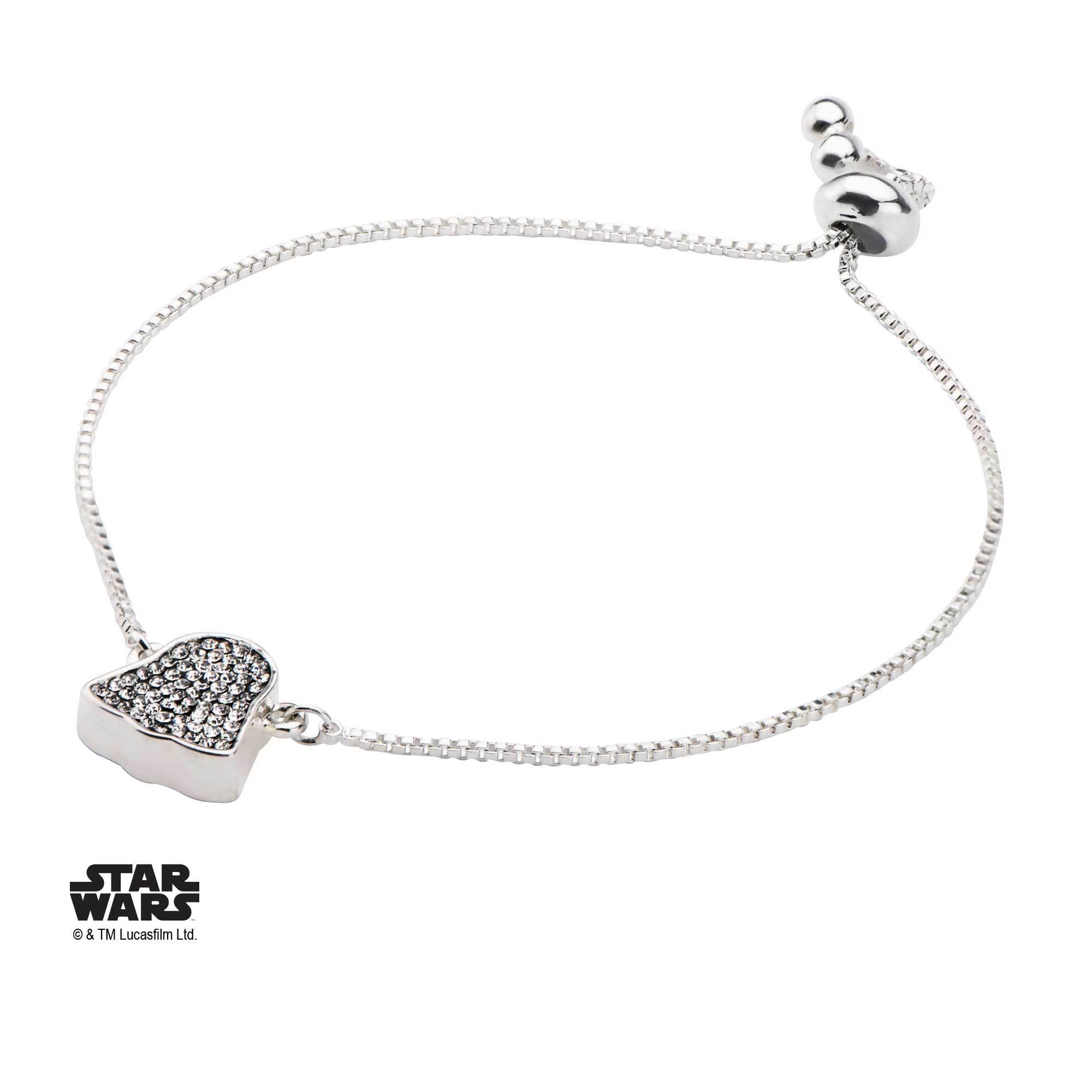 Star Wars Darth Vader with Clear Gem Bracelet - Jewelry Brands Shop