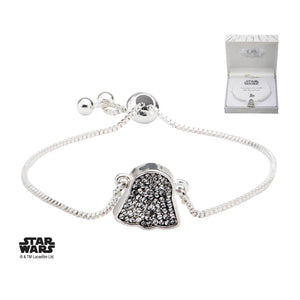 Star Wars Darth Vader with Clear Gem Bracelet - Jewelry Brands Shop