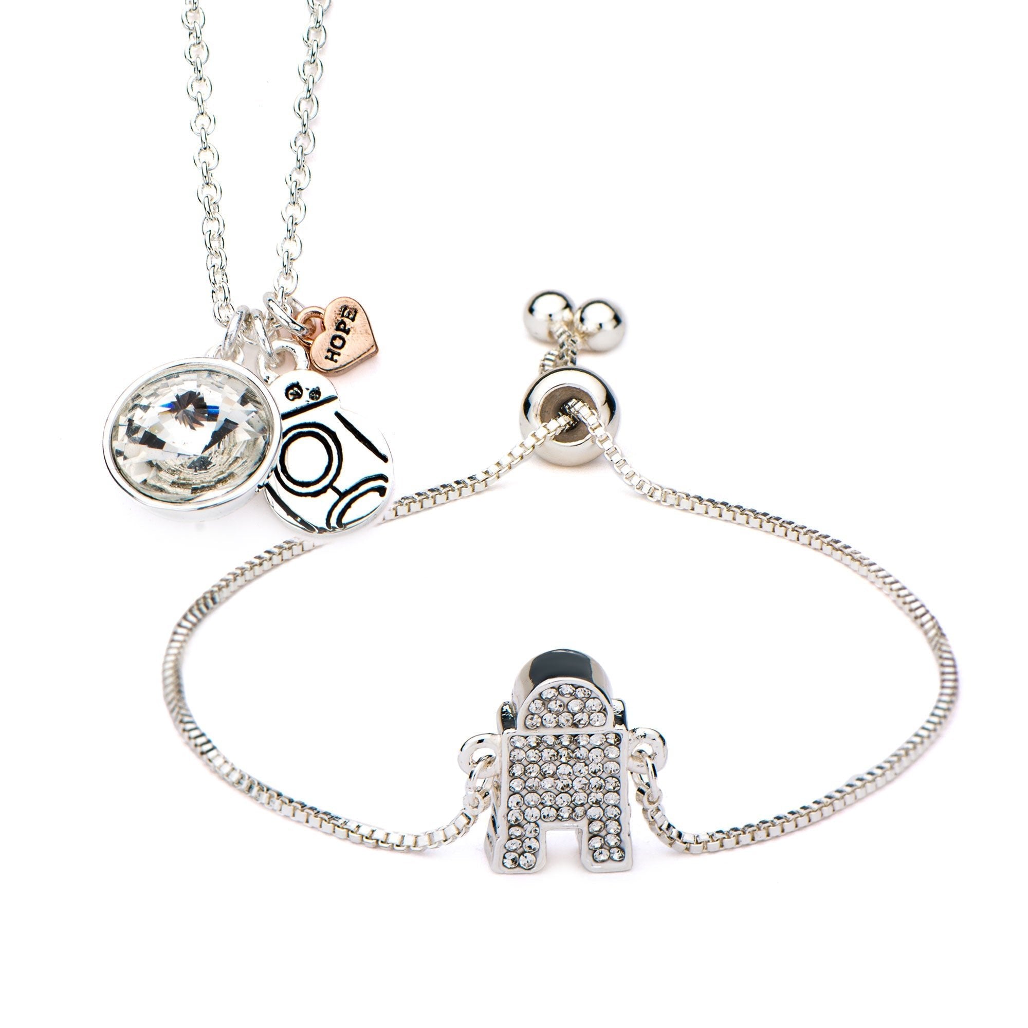 Star Wars Episode 7 Bb - 8 and R2 - D2 Bracelet Set - Jewelry Brands Shop