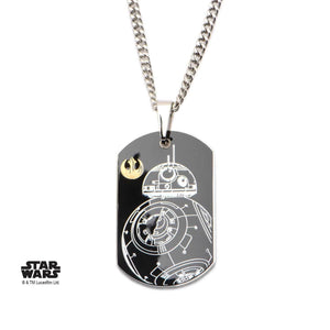 Star Wars Episode 7 BB - 8 Dog Tag Pendant Necklace - Jewelry Brands Shop