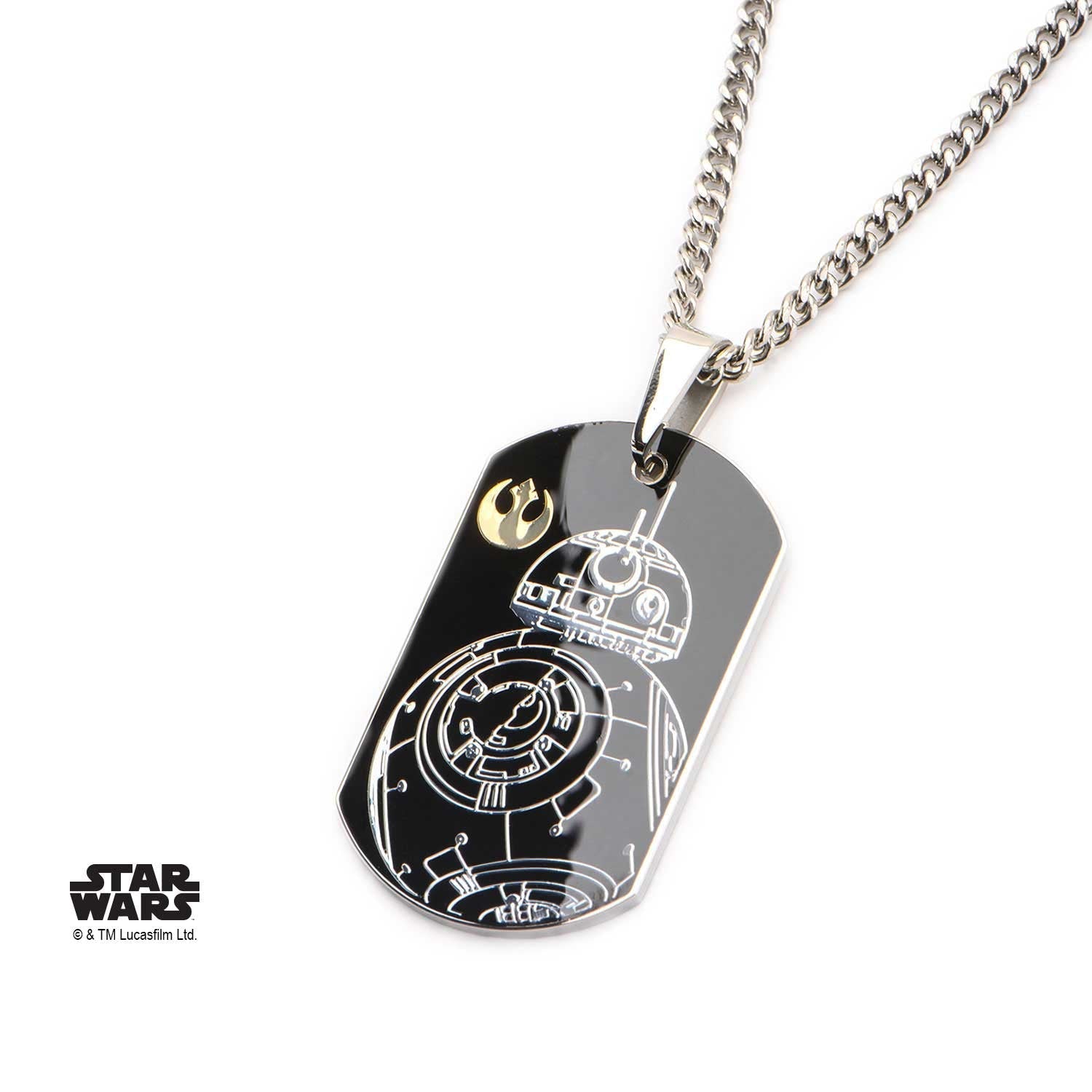 Star Wars Episode 7 BB 8 Dog Tag Pendant Necklace - Jewelry Brands Shop