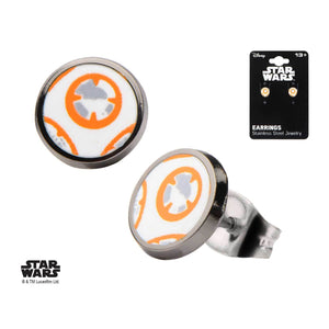 Star Wars Episode 7 BB - 8 Lead Hero Droid Stud Earrings - Jewelry Brands Shop