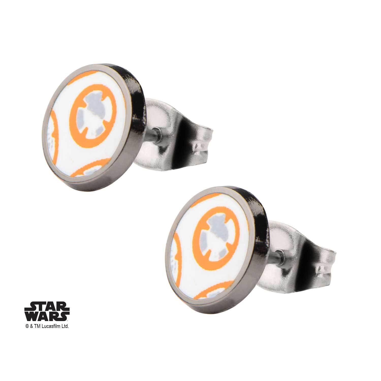 Star Wars Episode 7 BB - 8 Lead Hero Droid Stud Earrings - Jewelry Brands Shop