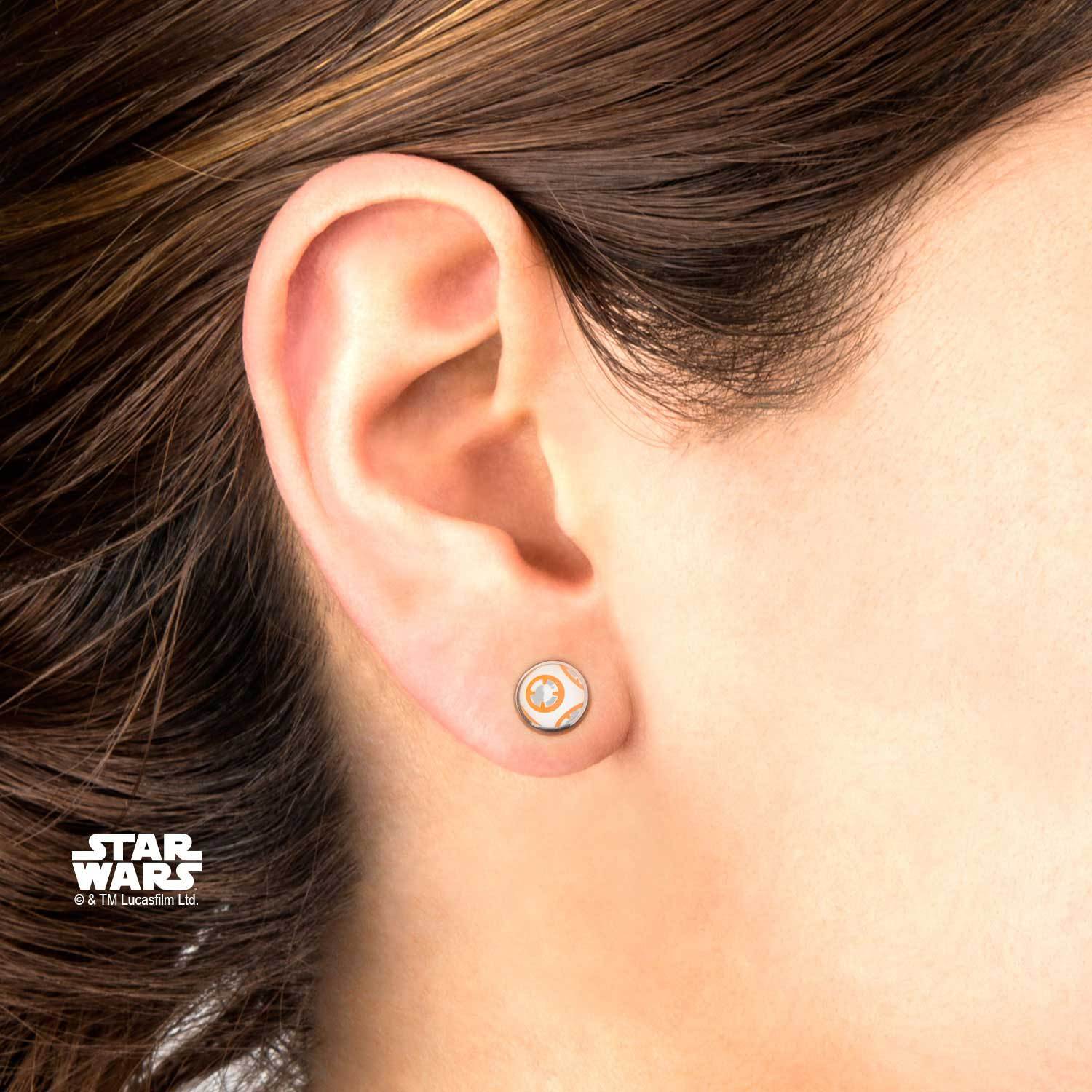 Star Wars Episode 7 BB - 8 Lead Hero Droid Stud Earrings - Jewelry Brands Shop