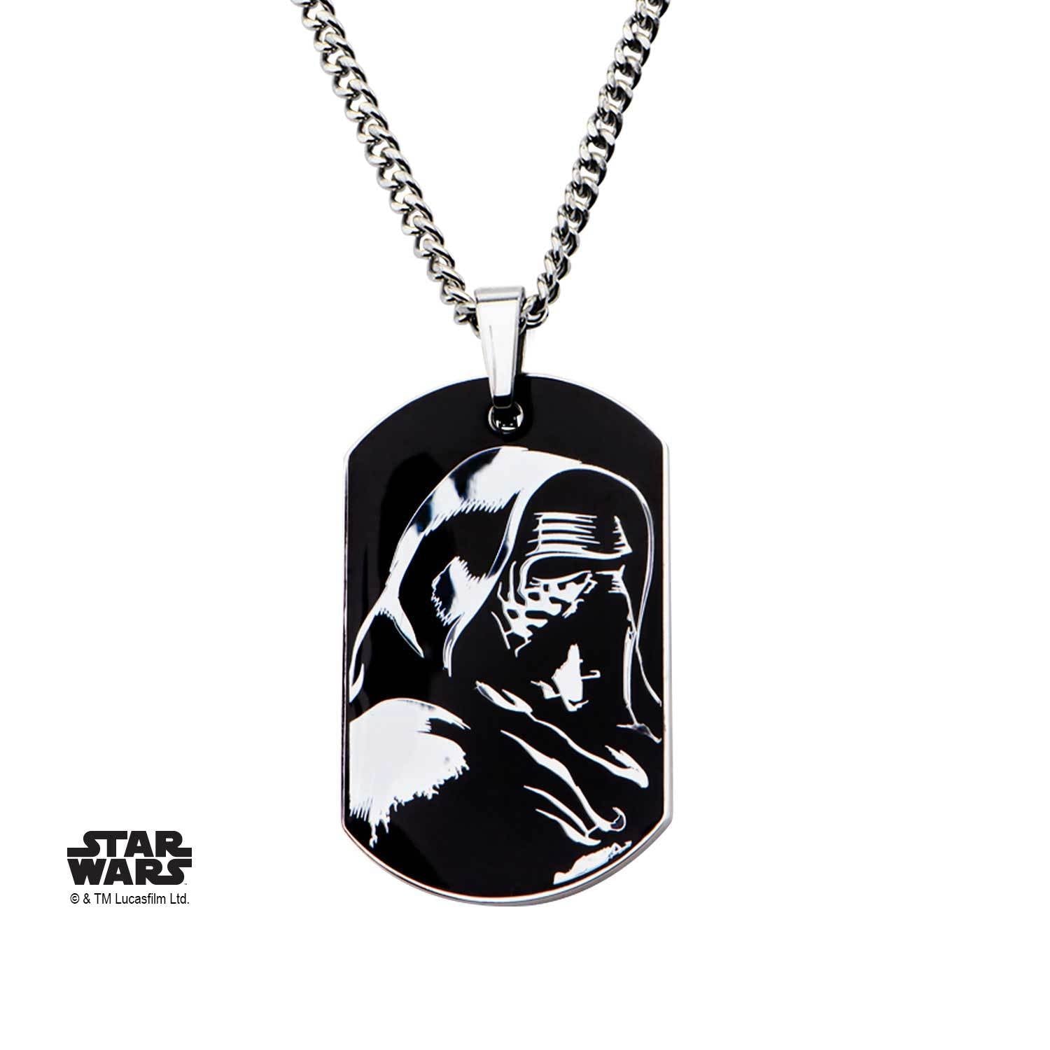 Star Wars Episode 7 Epidsode 7 Kylo Ren Dog Tag Pendant Necklace - Jewelry Brands Shop