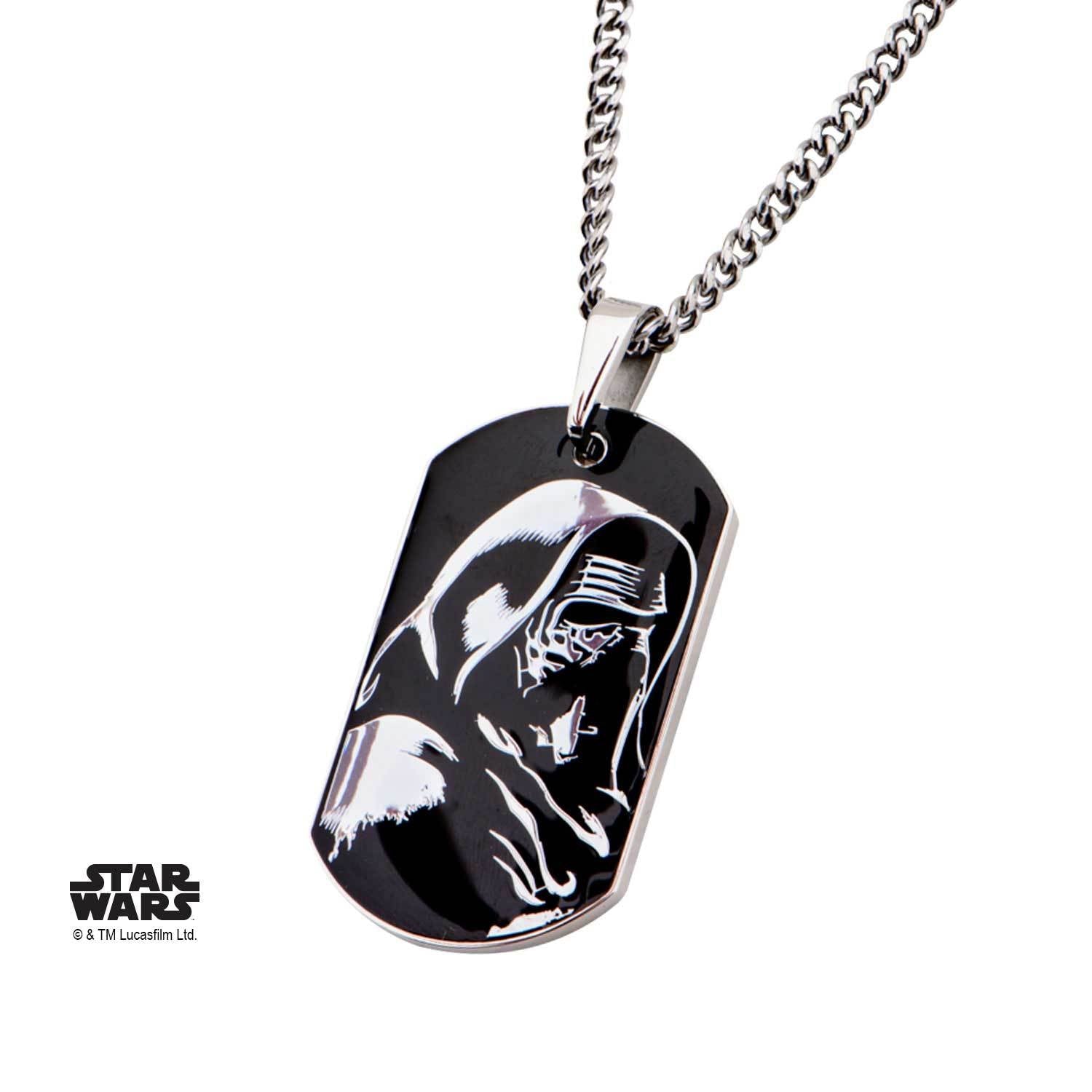 Star Wars Episode 7 Epidsode 7 Kylo Ren Dog Tag Pendant Necklace - Jewelry Brands Shop