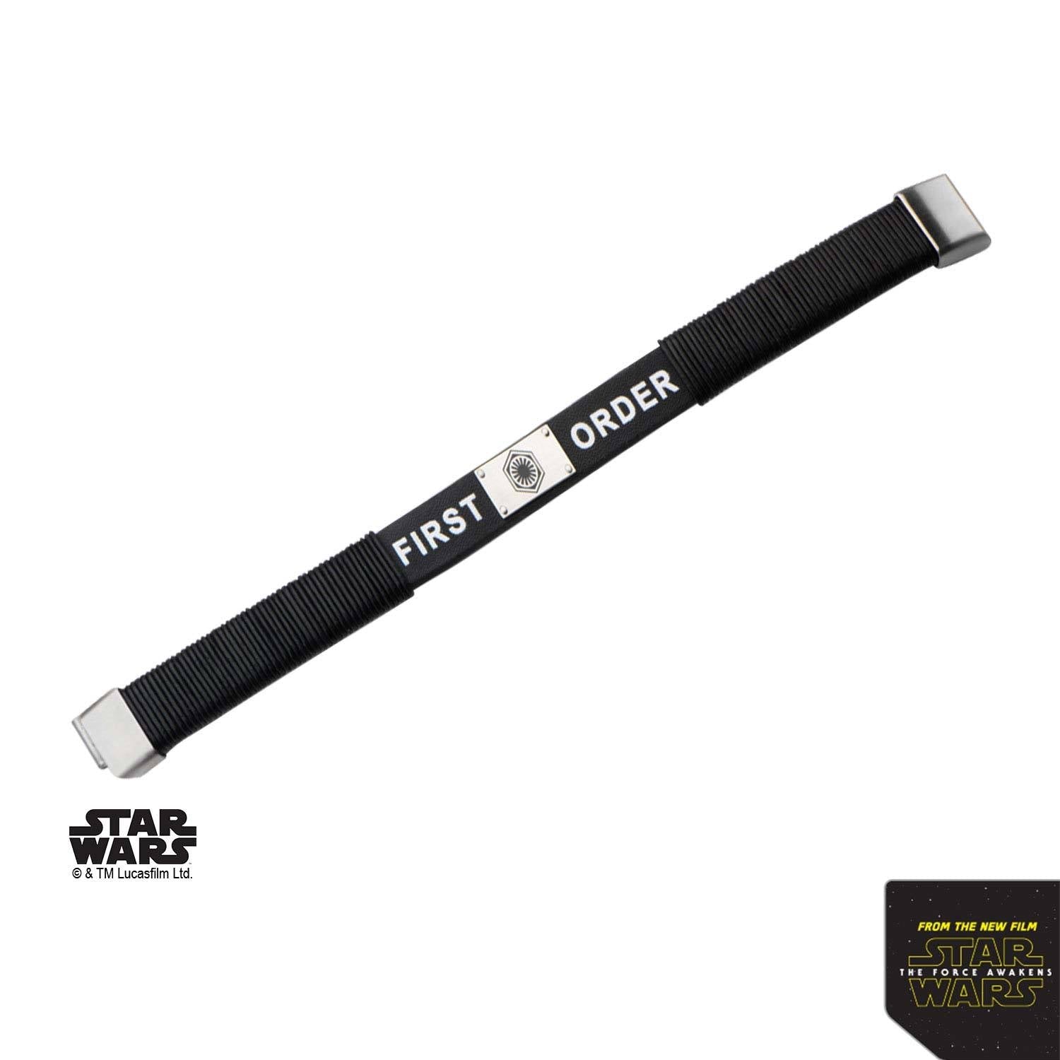 Star Wars Episode 7 First Order Logo Leather Bracelet - Jewelry Brands Shop