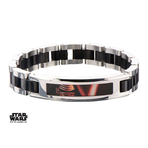 Star Wars Episode 7 Lead Villain Kylo Ren ID Plate Link Bracelet - Jewelry Brands Shop