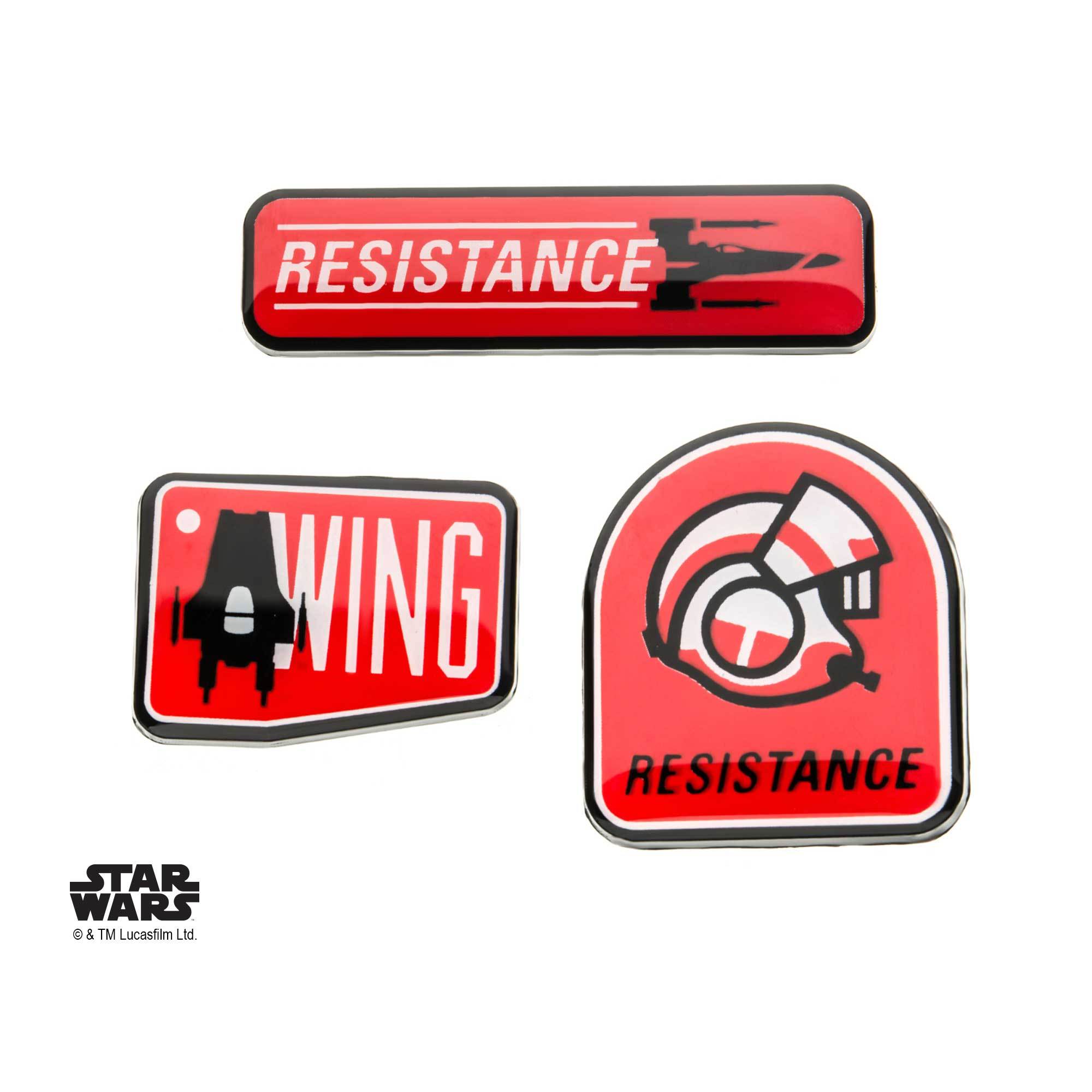 Star Wars Episode 8 Enamel Lapel Pin Set (3pcs) - Jewelry Brands Shop