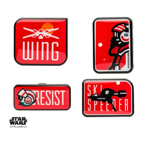 Star Wars Episode 8 Enamel Lapel Pin Set (4pcs) - Jewelry Brands Shop