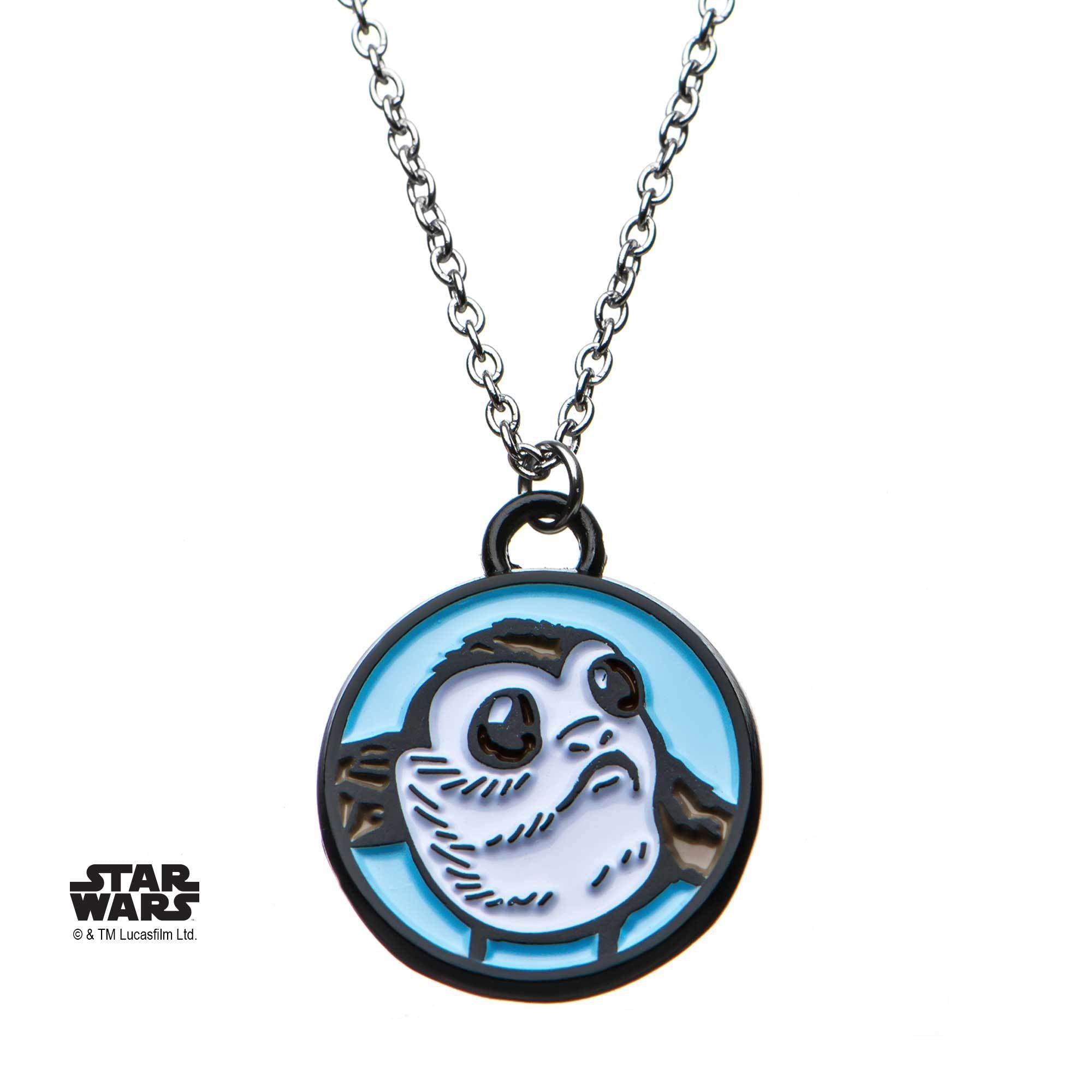 Star Wars Episode 8 Porg Enamel Pendant Necklace - Jewelry Brands Shop