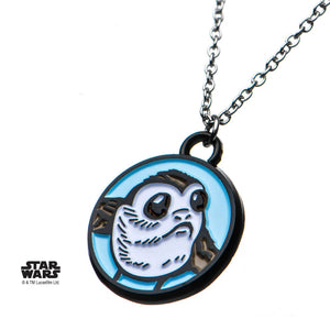 Star Wars Episode 8 Porg Enamel Pendant Necklace - Jewelry Brands Shop