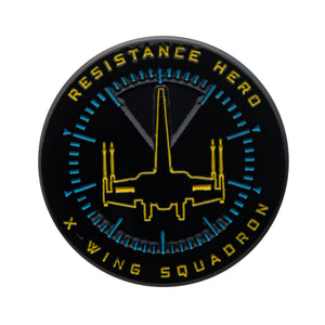 Star Wars Episode 9 Resistance Hero Glow in the Dark Lapel Pin. - Jewelry Brands Shop