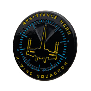 Star Wars Episode 9 Resistance Hero Glow in the Dark Lapel Pin. - Jewelry Brands Shop