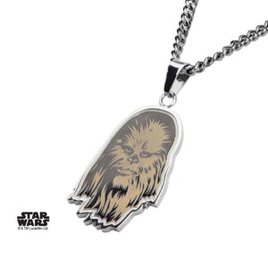 Star Wars Etched Chewbacca Pendant Necklace - Jewelry Brands Shop