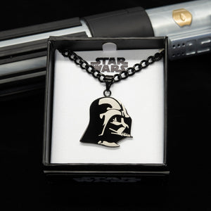 Star Wars Etched Darth Vader Pendant Necklace - Jewelry Brands Shop