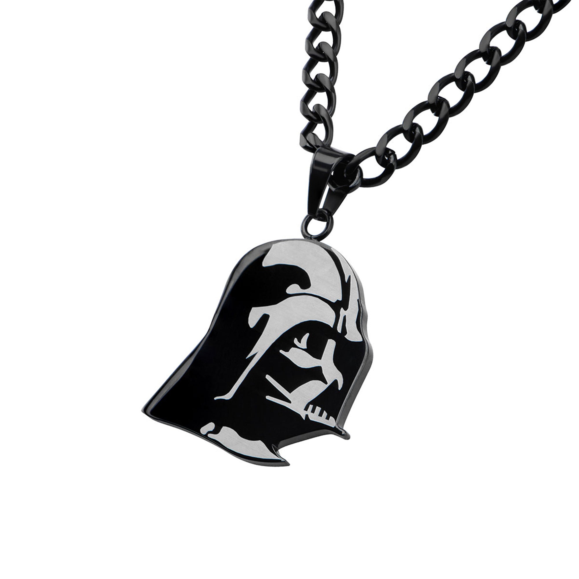 Star Wars Etched Darth Vader Pendant Necklace - Jewelry Brands Shop