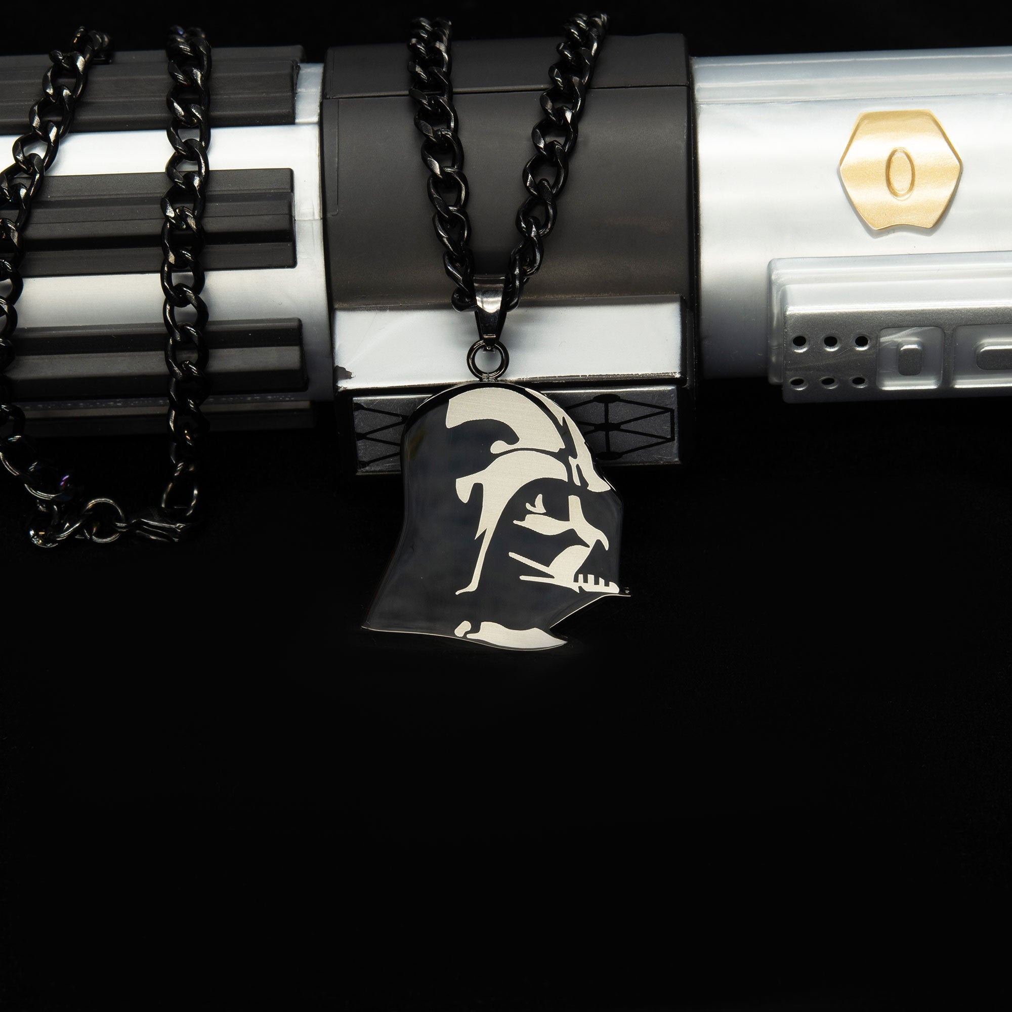 Star Wars Etched Darth Vader Pendant Necklace - Jewelry Brands Shop