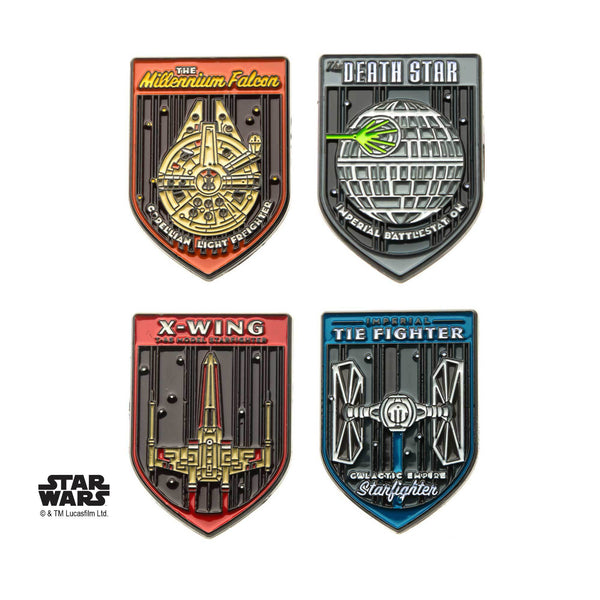 Star Wars Fighter Spaceship Lapel Pin Set Collection – Jewelry