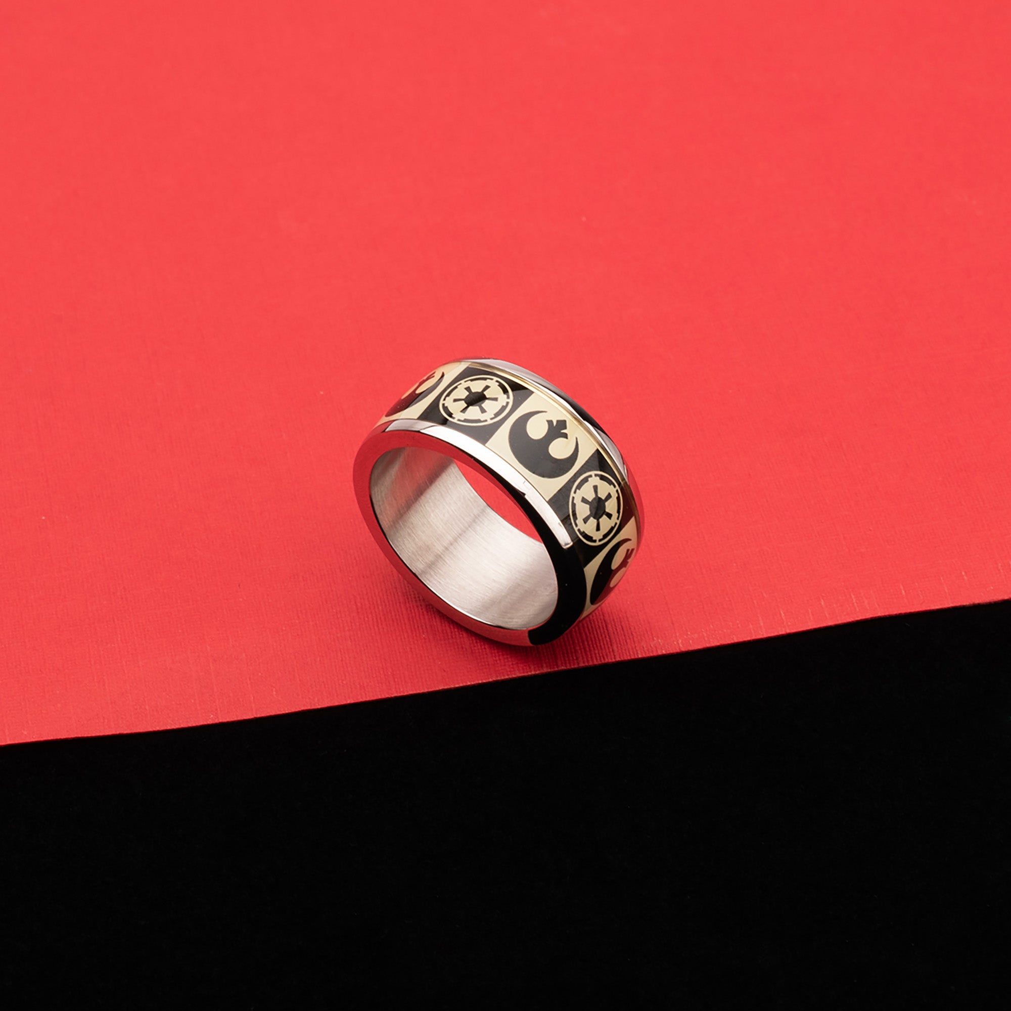 Star Wars Galactic Empire and Rebel Alliance Symbol Ring - Jewelry Brands Shop