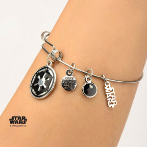 Star Wars Galactic Empire Symbol Charm Expandable Bracelet - Jewelry Brands Shop