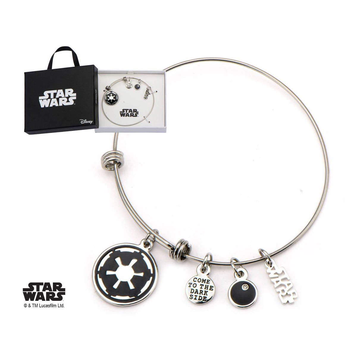 Star Wars Galactic Empire Symbol Charm Expandable Bracelet