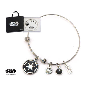 Star Wars Galactic Empire Symbol Charm Expandable Bracelet - Jewelry Brands Shop