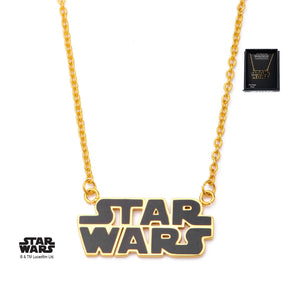 Star Wars Gold Plated Logo Pendant Necklace - Jewelry Brands Shop