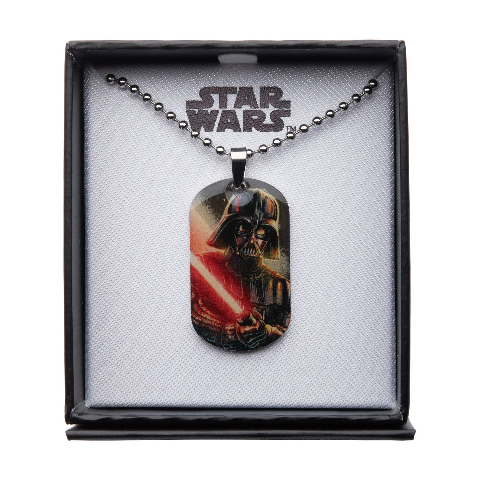 Star Wars Graphic Darth Vader Kids' Dog Tag Pendant Necklace - Jewelry Brands Shop