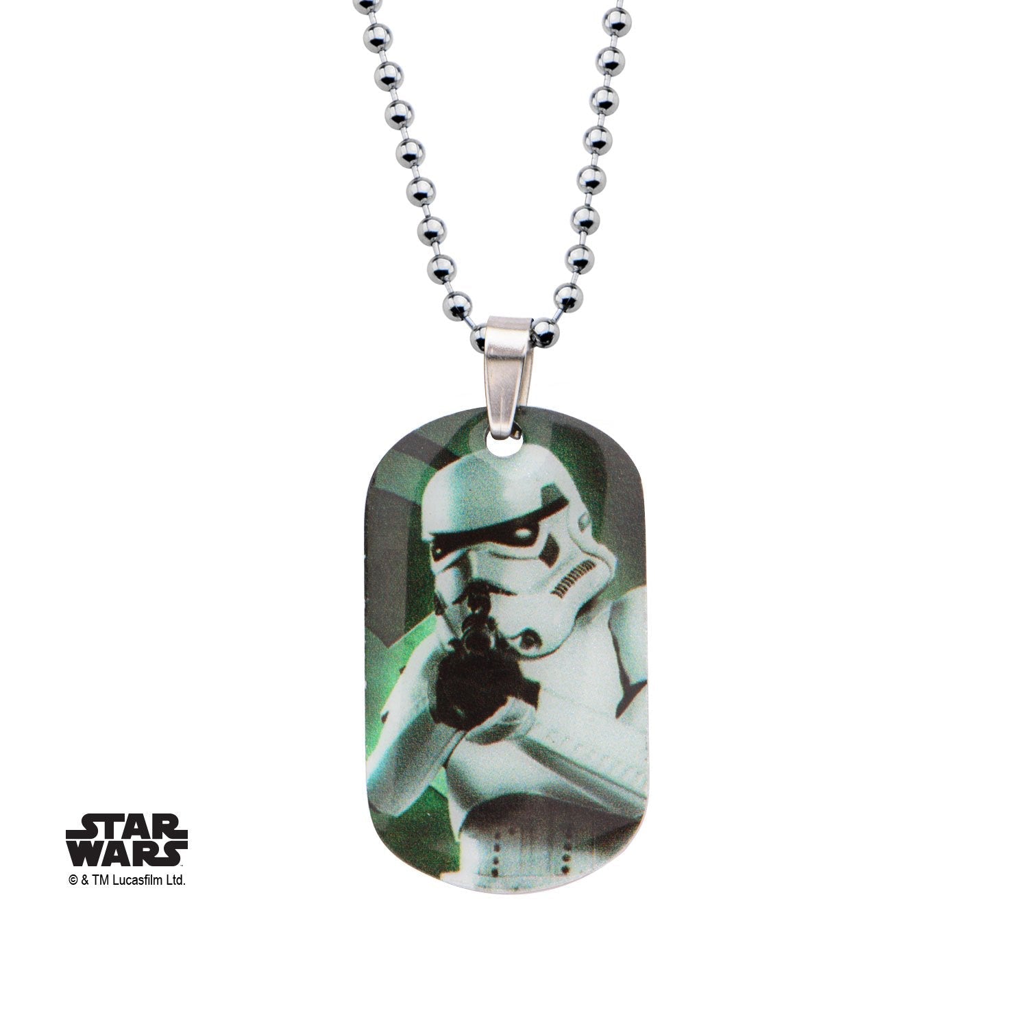 Star Wars Graphic Stormtrooper Kids' Dog Tag Pendant Necklace - Jewelry Brands Shop