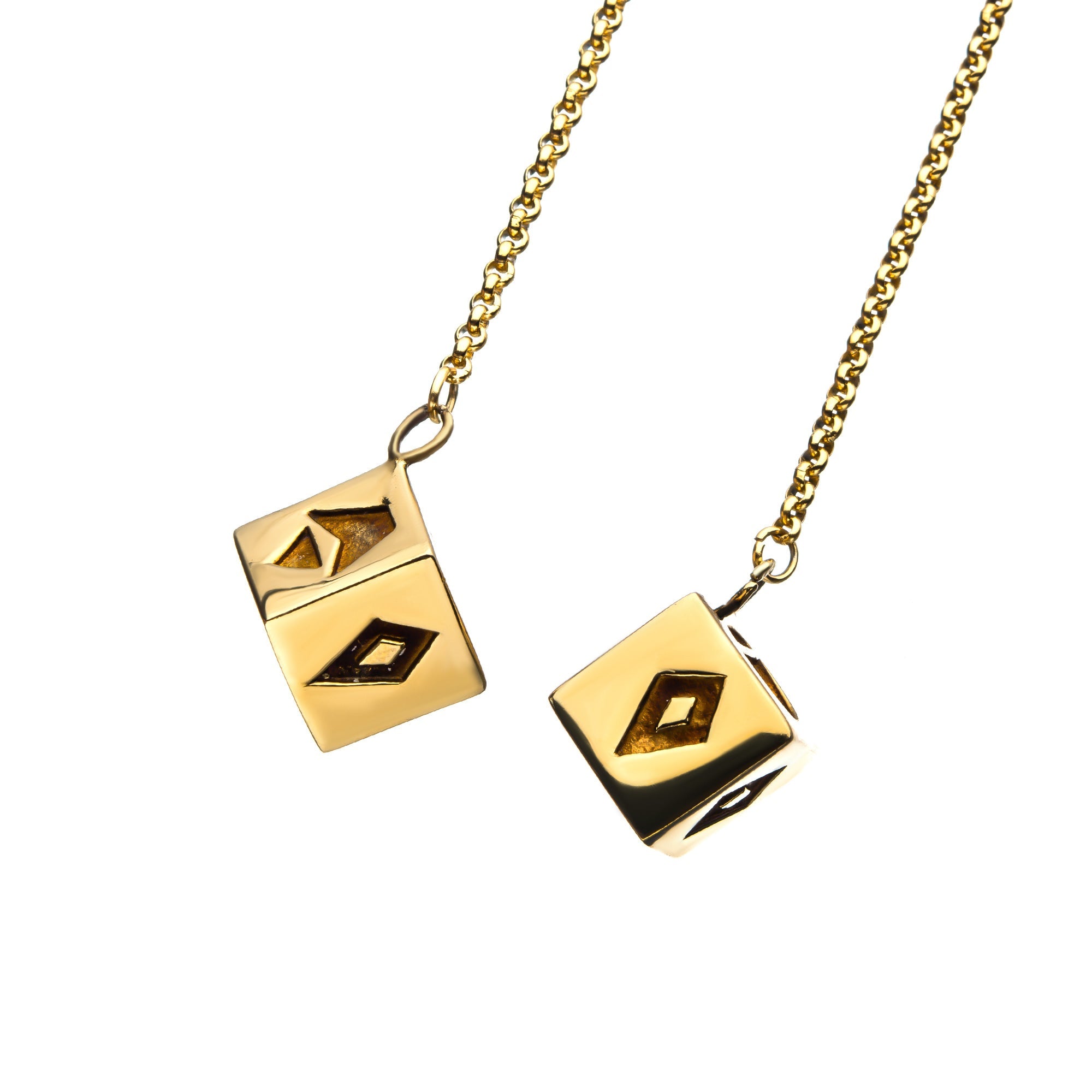 Star Wars Han Solo Corellian Gold 3D Dice Necklace - Jewelry Brands Shop