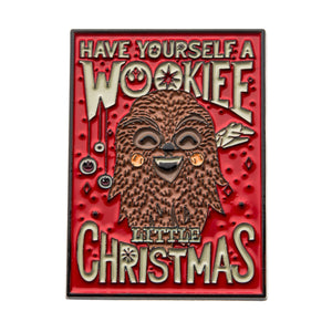 Star Wars "Have yourself a Wookie Little Christmas" Lapel Pin - Jewelry Brands Shop