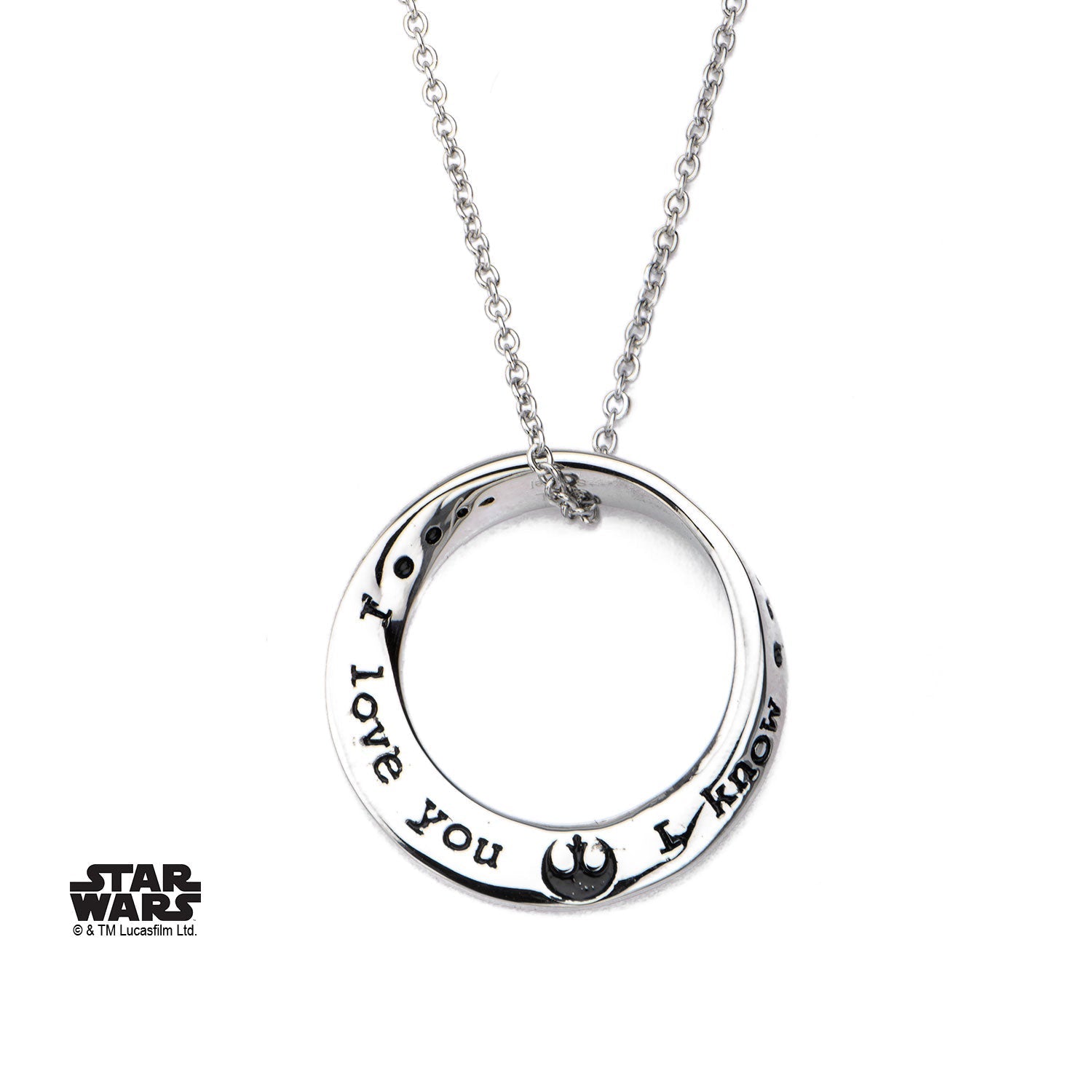 Star Wars "I love you. I know." Mobius Necklace - Jewelry Brands Shop