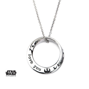 Star Wars "I love you. I know." Mobius Necklace - Jewelry Brands Shop