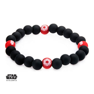 Star Wars Imperial Symbol Silicone Bead Bracelet - Jewelry Brands Shop