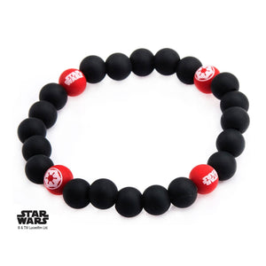 Star Wars Imperial Symbol Silicone Bead Bracelet - Jewelry Brands Shop