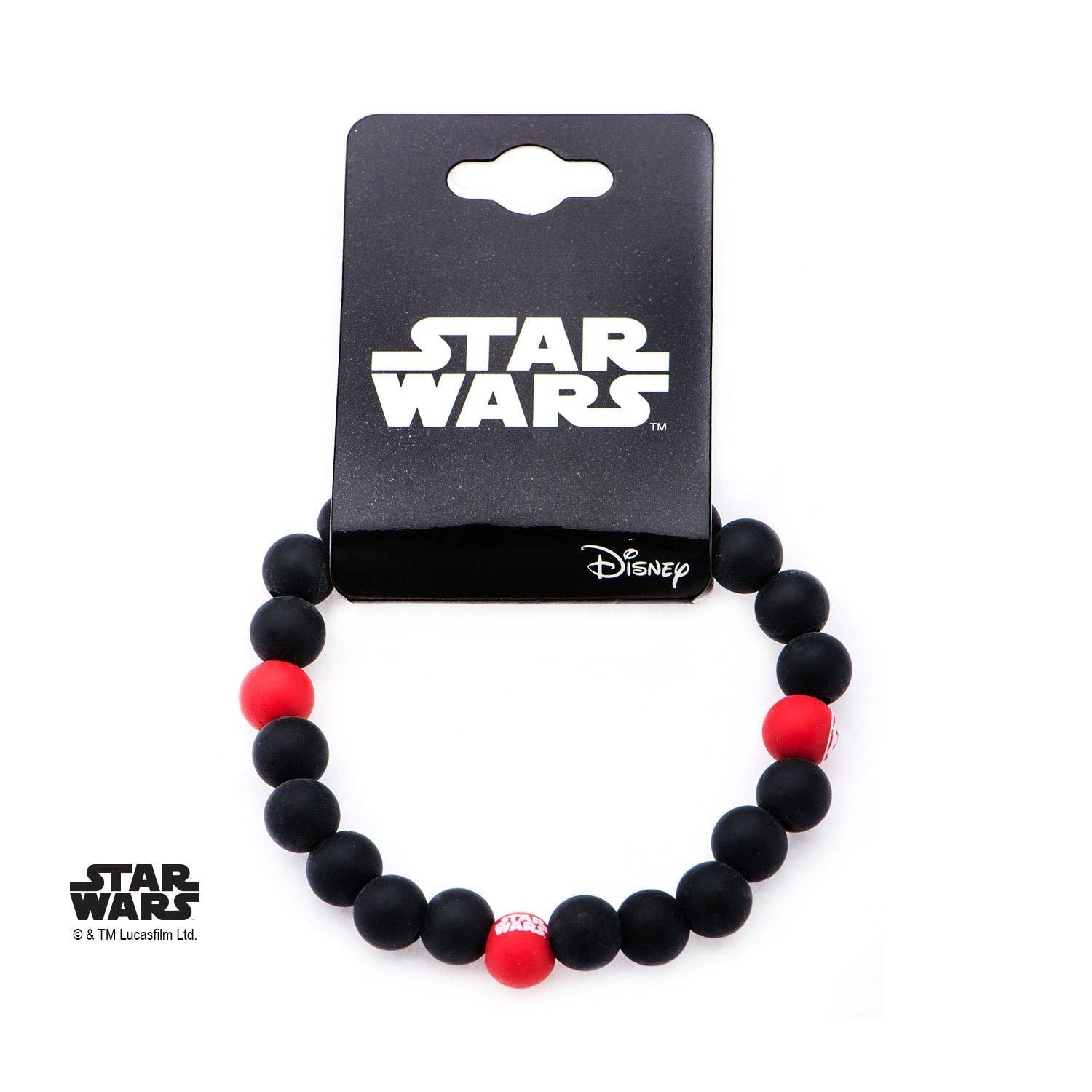 Star Wars Imperial Symbol Silicone Bead Bracelet - Jewelry Brands Shop