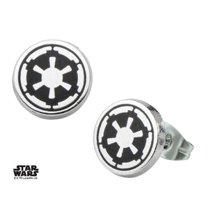 Star Wars Imperial Symbol Stud Earrings - Jewelry Brands Shop