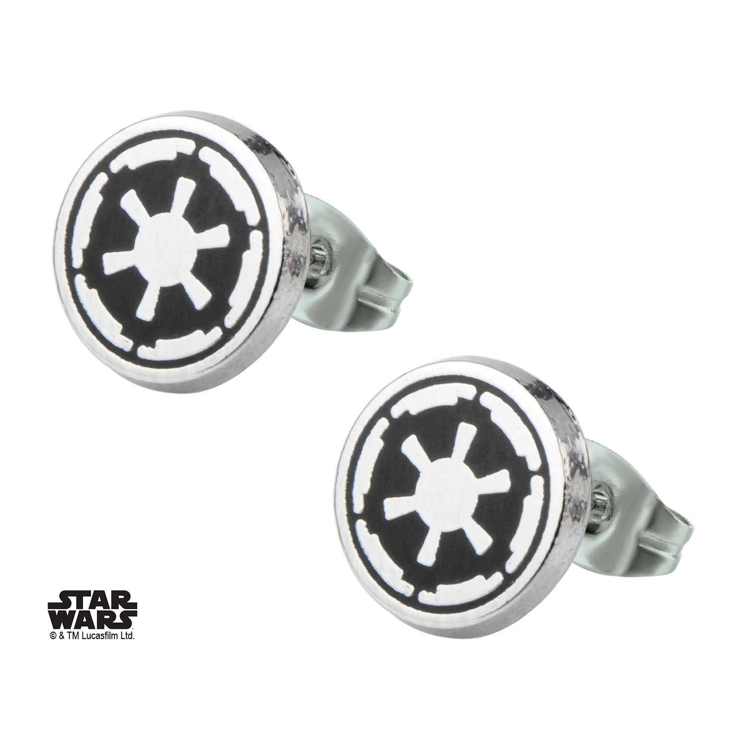 Star Wars Imperial Symbol Stud Earrings - Jewelry Brands Shop