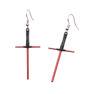Star Wars Kylo Ren Lightsaber Drop Earrings
