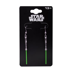 Star Wars Luke Skywalker's 3D Lightsaber Dangle Earrings - Jewelry Brands Shop