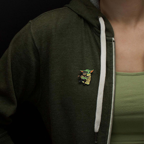 Star Wars Mandalorian 3 Grogu  Hug Babu Frik Pin